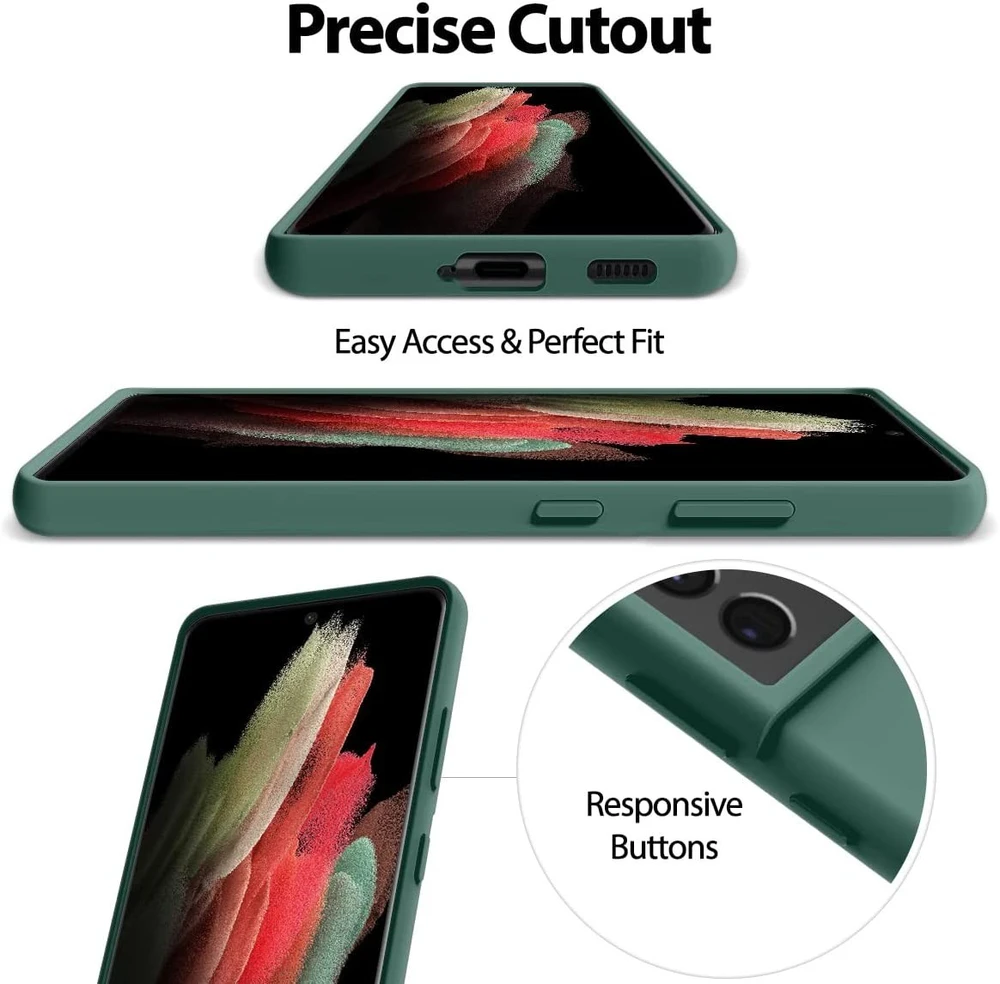 Dėklas Mercury Silikoninis dėklas Apple iPhone 16 Pro Max tamsiai žalias