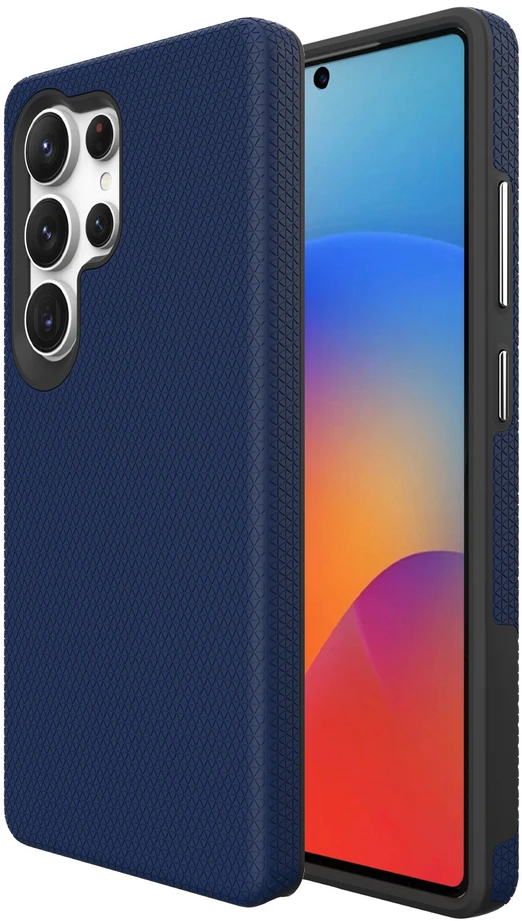 Dėklas Perfectionists Triangle Case Samsung S918 S23 Ultra 5G tamsiai mėlynas