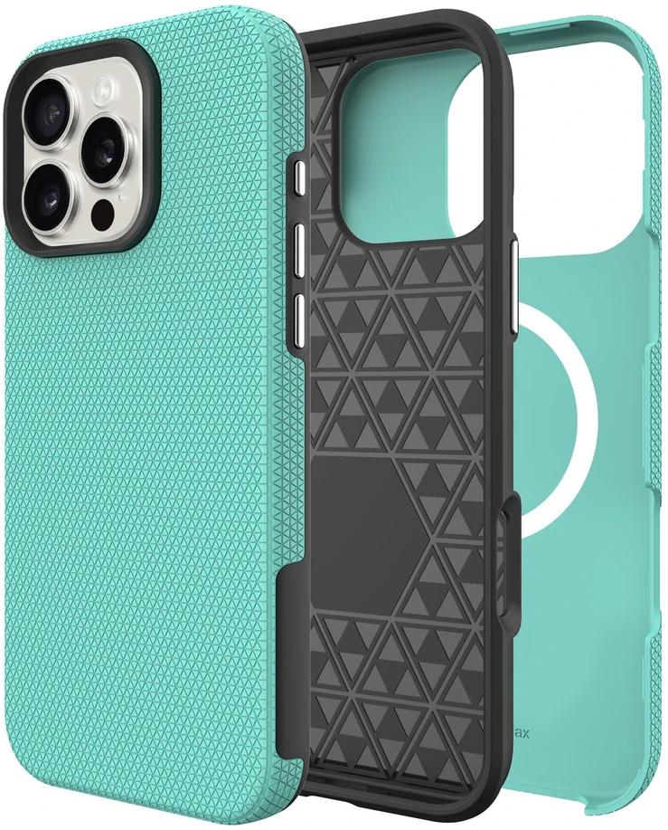 Dėklas Perfectionists Triangle Mag Case Apple iPhone 14 Pro Max žalias