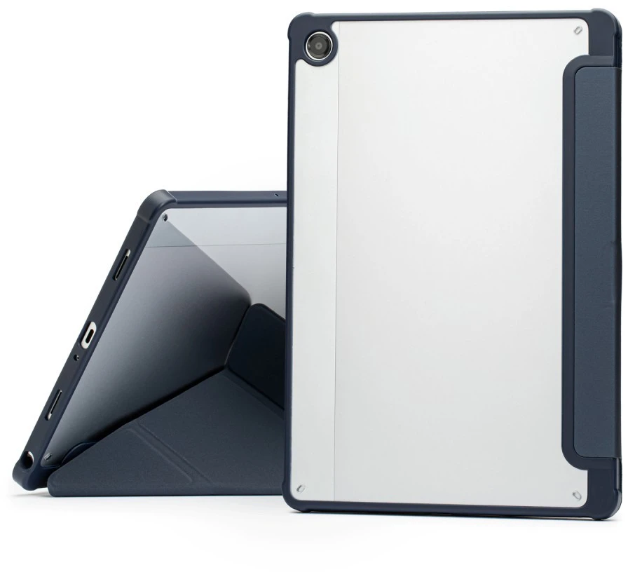 Dėklas Reach Origami Samsung X110/X115 Tab A9 8.7/X130/X135 Tab A11 8.7 tamsiai mėlynas