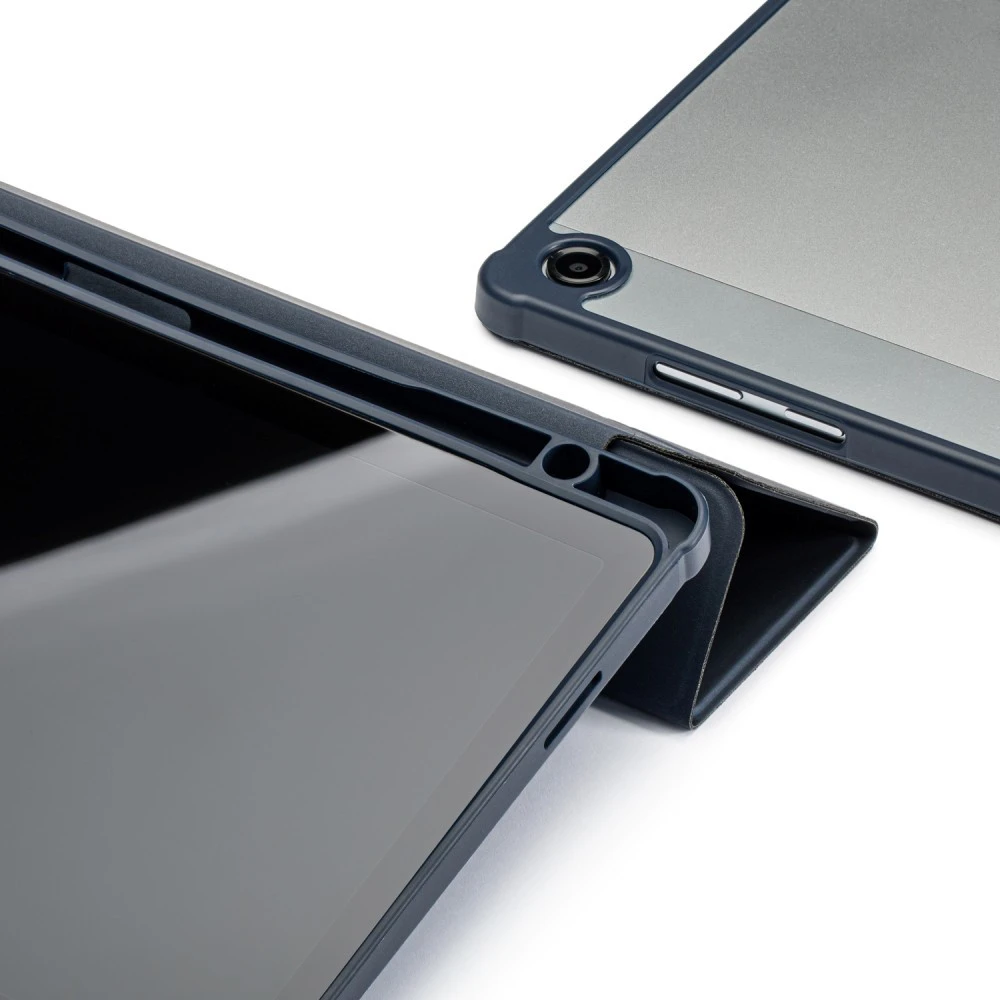 Dėklas Reach Origami Samsung X110/X115 Tab A9 8.7/X130/X135 Tab A11 8.7 tamsiai mėlynas