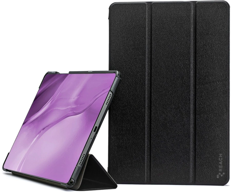 Dėklas Reach Smart Leather Samsung P610/P615/P613/P619/P620/P625 Tab S6 Lite 10.4 juodas