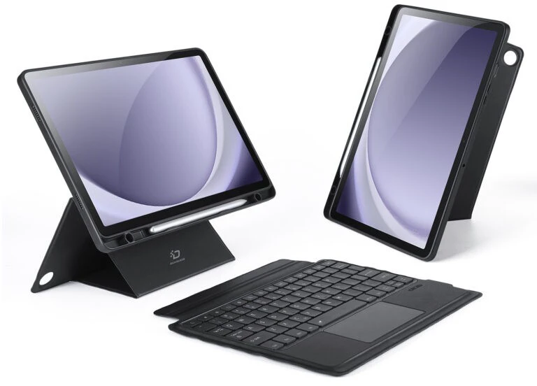 Dėklas su klaviatūra Dux Ducis DK Samsung X210/X215/X216 Tab A9 Plus 11.0/X230/X235/X236 Tab A11 Plus 11.0 juodas