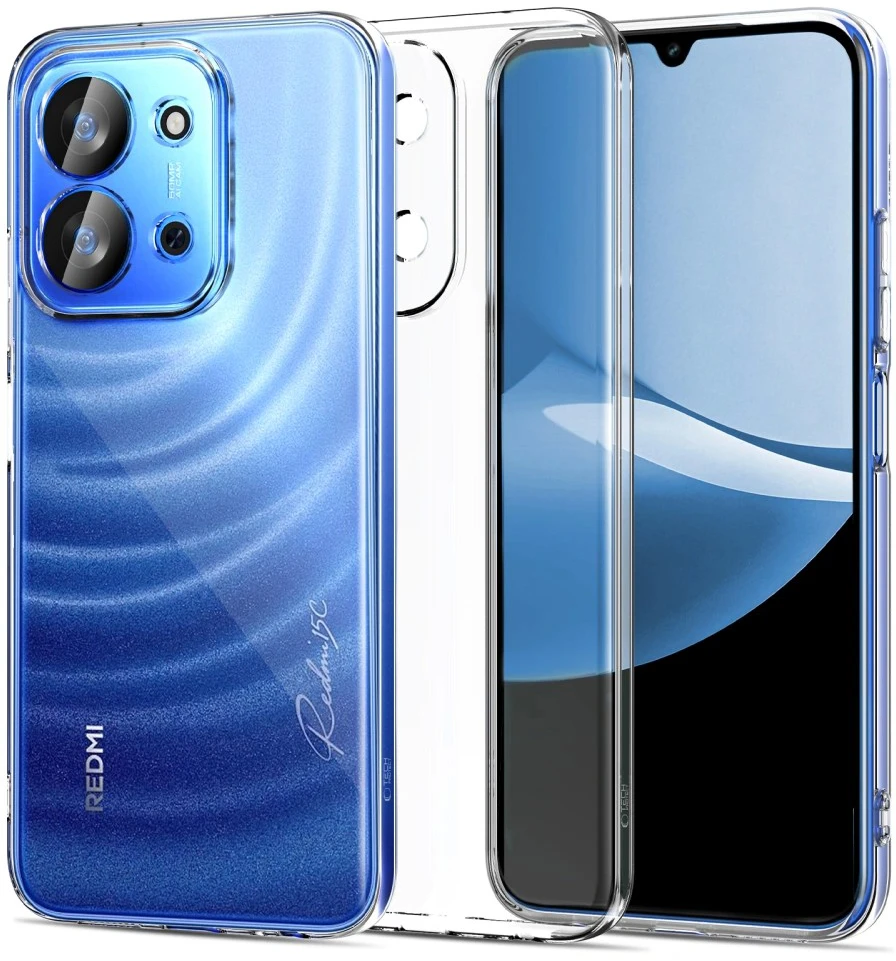 Dėklas Tech-Protect Flexair Xiaomi Redmi 15C 4G/5G/Poco C85 4G/5G skaidrus