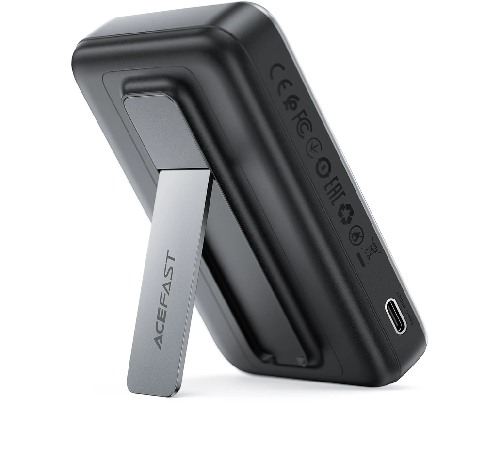 Išorinė baterija Power Bank Acefast M24-10000 22.5W Magnetic Wireless 10000mAh juoda