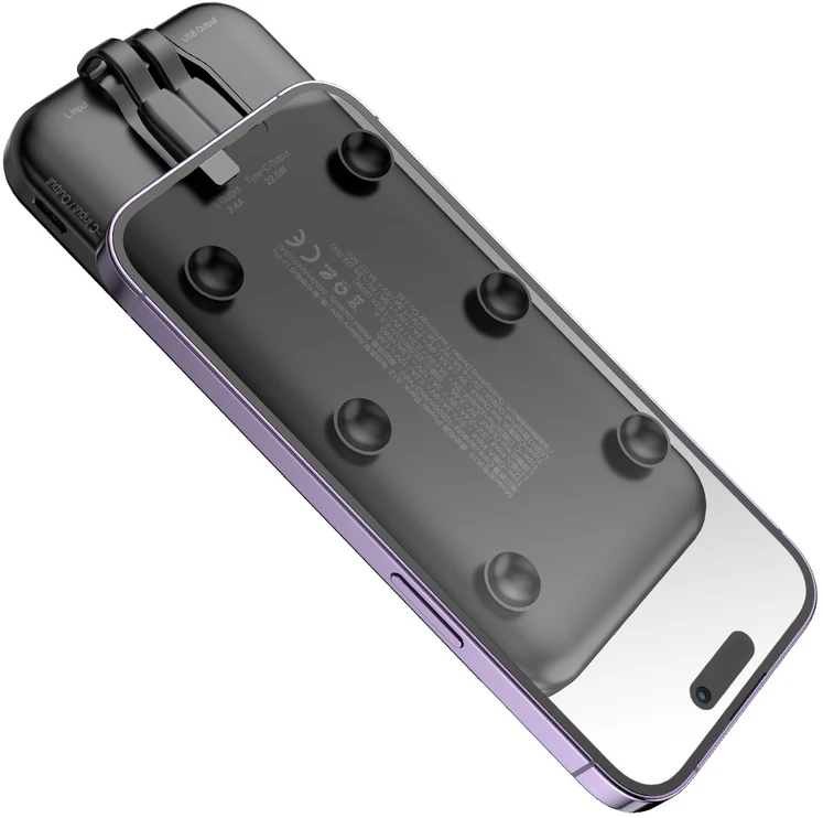 Išorinė baterija Power Bank Dudao K15 22.5W 10000mAh juoda
