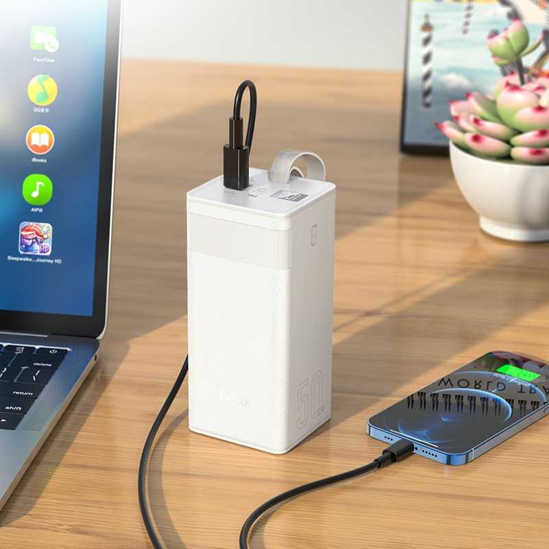 Išorinė baterija Power Bank Hoco J86A 22.5W Quick Charge 3.0 50000mAh juoda
