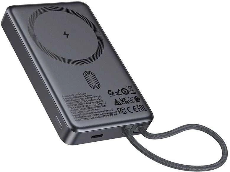 Išorinė baterija Power Bank Hoco Q44 20W MagSafe 10000mAh juoda