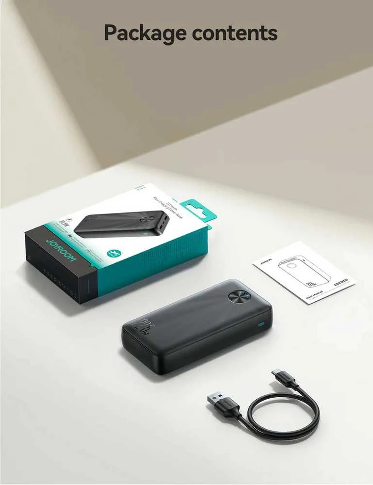 Išorinė baterija Power Bank Joyroom JR-PBF16 22.5W 20000mAh juoda