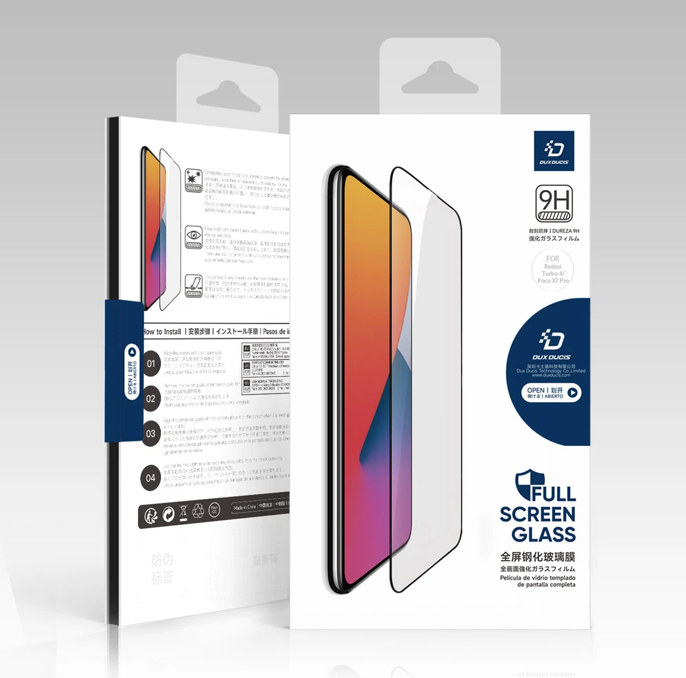 LCD apsauginis stikliukas Dux Ducis 9D Xiaomi Poco X7 Pro juodas