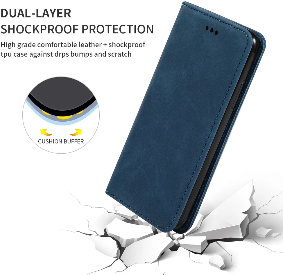 Reach Dėklas Business Style Xiaomi Poco X8 Pro tamsiai mėlynas
