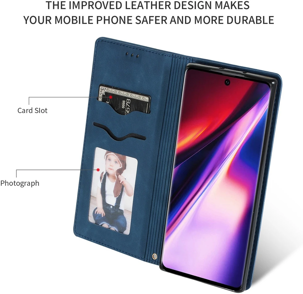 Reach Dėklas Business Style Xiaomi Redmi 15C 4G/5G/Poco C85 4G/5G tamsiai mėlynas