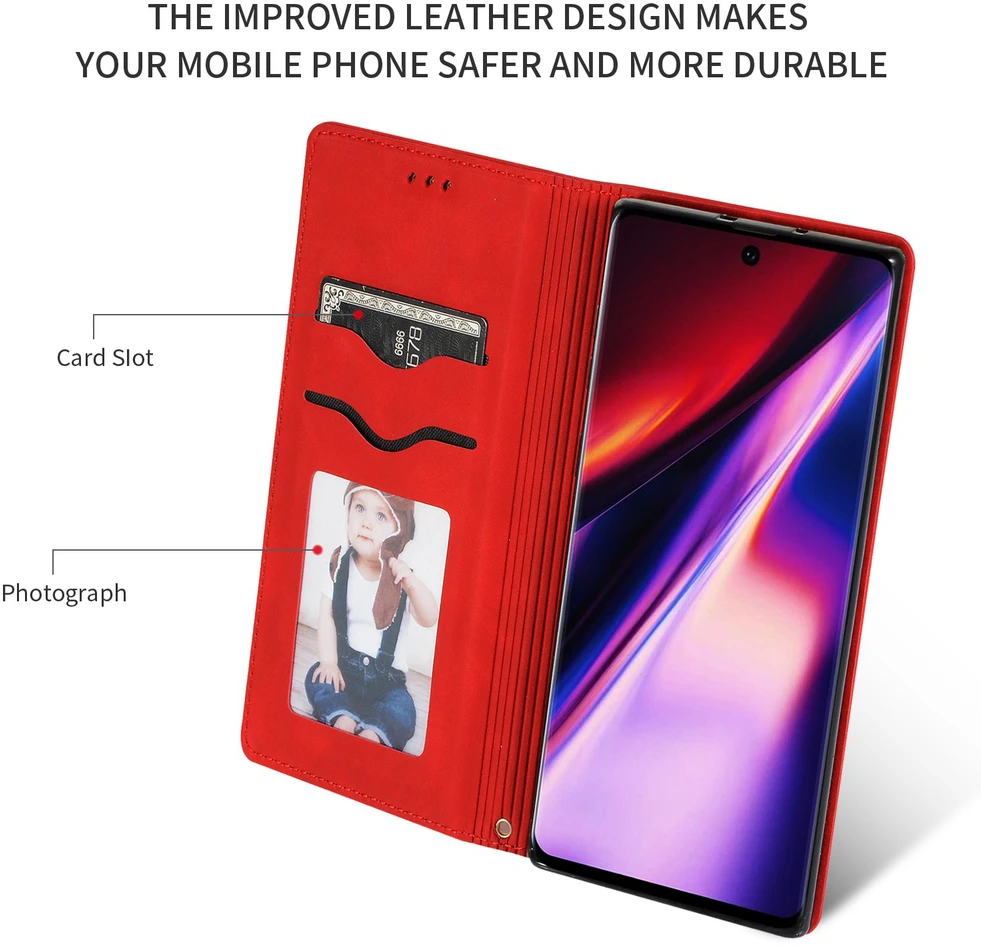 Reach Dėklas Business Style Xiaomi Redmi Note 15 Pro 4G raudonas