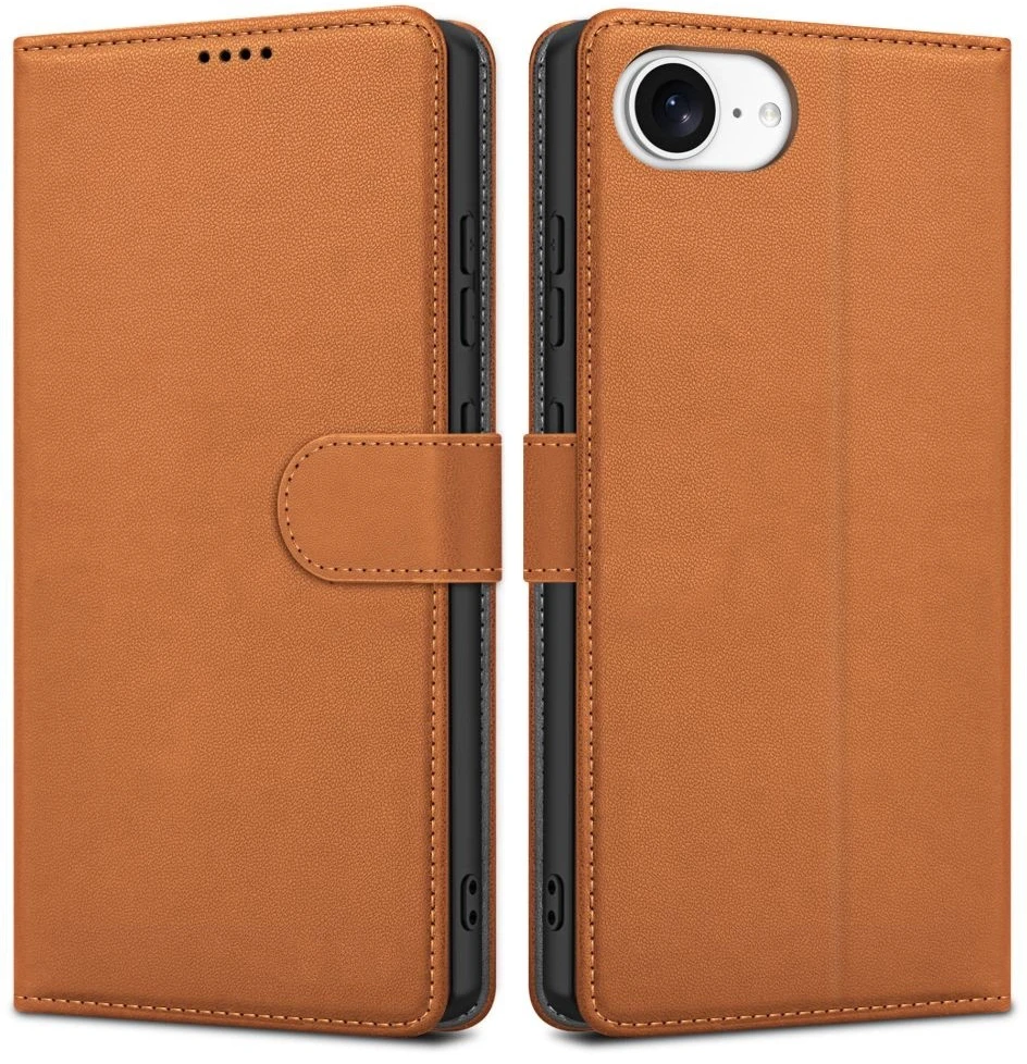 Reach Dėklas Fancy Wallet Xiaomi Redmi 15C 4G/5G/Poco C85 4G/5G rudas