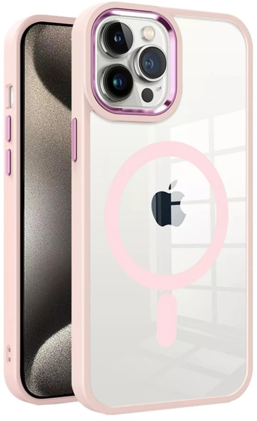 Reach Dėklas Premium Mag Cover Apple iPhone 12 Pro rožinis