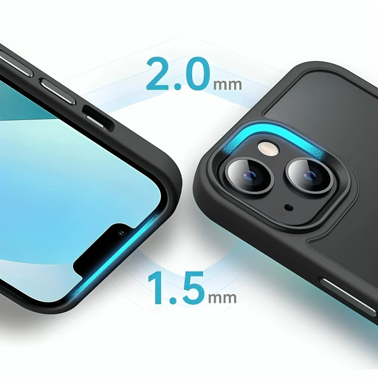 Dėklas Reach Matte MagSafe Apple iPhone 13 juodas