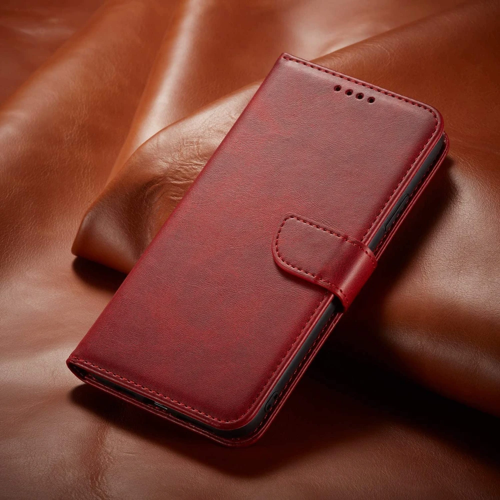 Reach Dėklas Wallet Case Xiaomi Redmi Note 14 4G raudonas