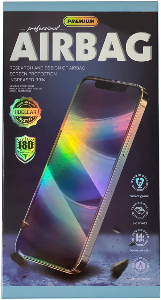 Reach LCD apsauginis stikliukas 18D Airbag Shockproof Apple iPhone 14 Plus juodas
