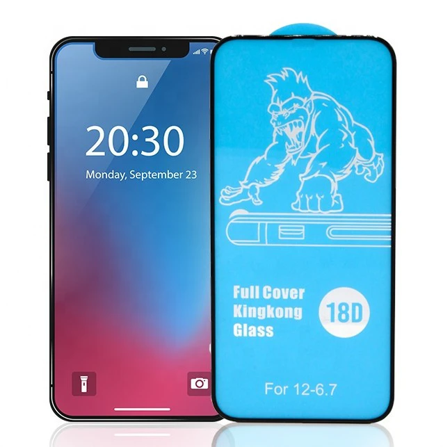 Reach LCD apsauginis stikliukas 18D Airbag Shockproof Apple iPhone 14 Plus juodas