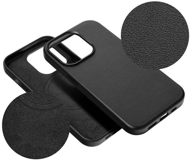 Reach Dėklas Mag Odinis dėklas Apple iPhone 15 Pro oranžinis