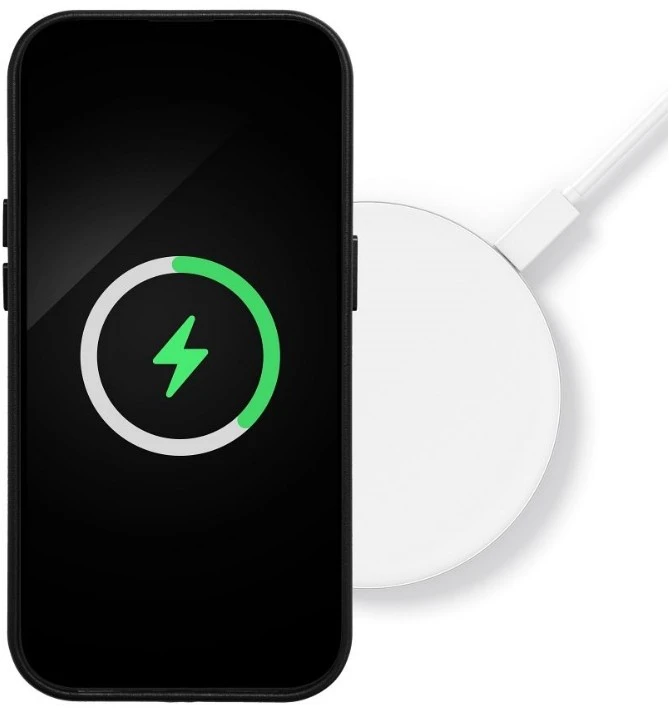 Reach Dėklas Mag Odinis dėklas Apple iPhone 12 Pro Max tamsiai violetinis