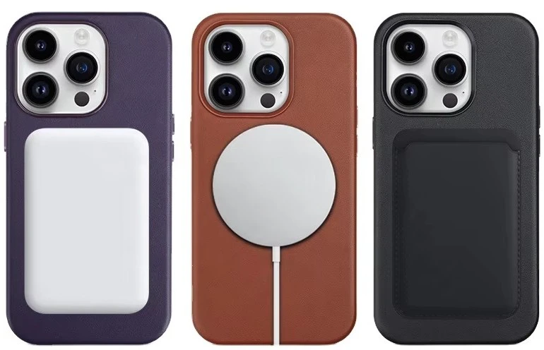 Reach Dėklas Mag Odinis dėklas Apple iPhone 15 Pro oranžinis