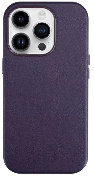 Reach Dėklas Mag Odinis dėklas Apple iPhone 12 Pro Max tamsiai violetinis