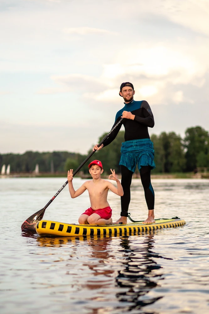 Pripučiamos SUP irklentės komplektas su sėdyne Amber BEE 10.6 V2 (320 cm)