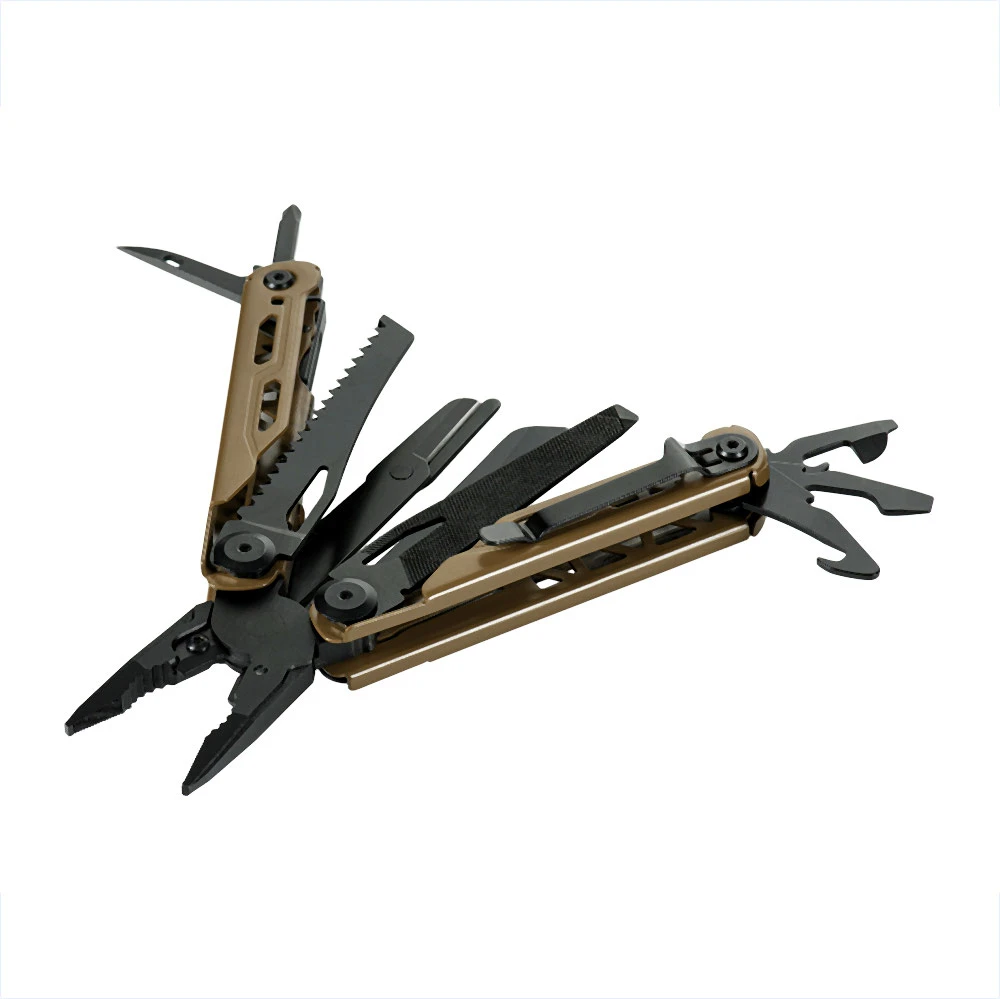 Daugiafunkcis įrankis M-TAC Multitool Type 13 17-in-1, rudas / juodas