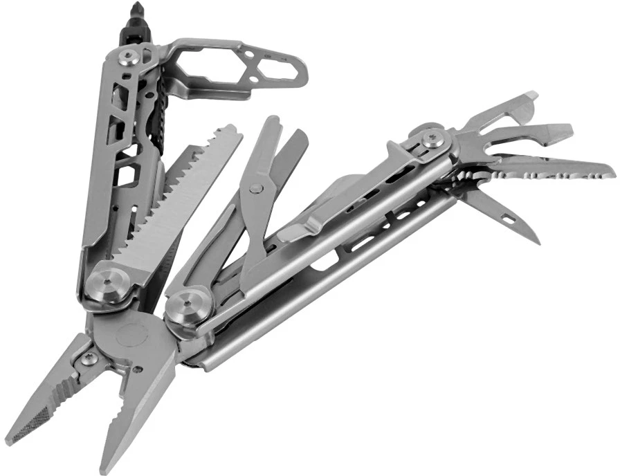 Daugiafunkcis įrankis M-TAC Multitool Type 12 14-in-1, plieno spalvos