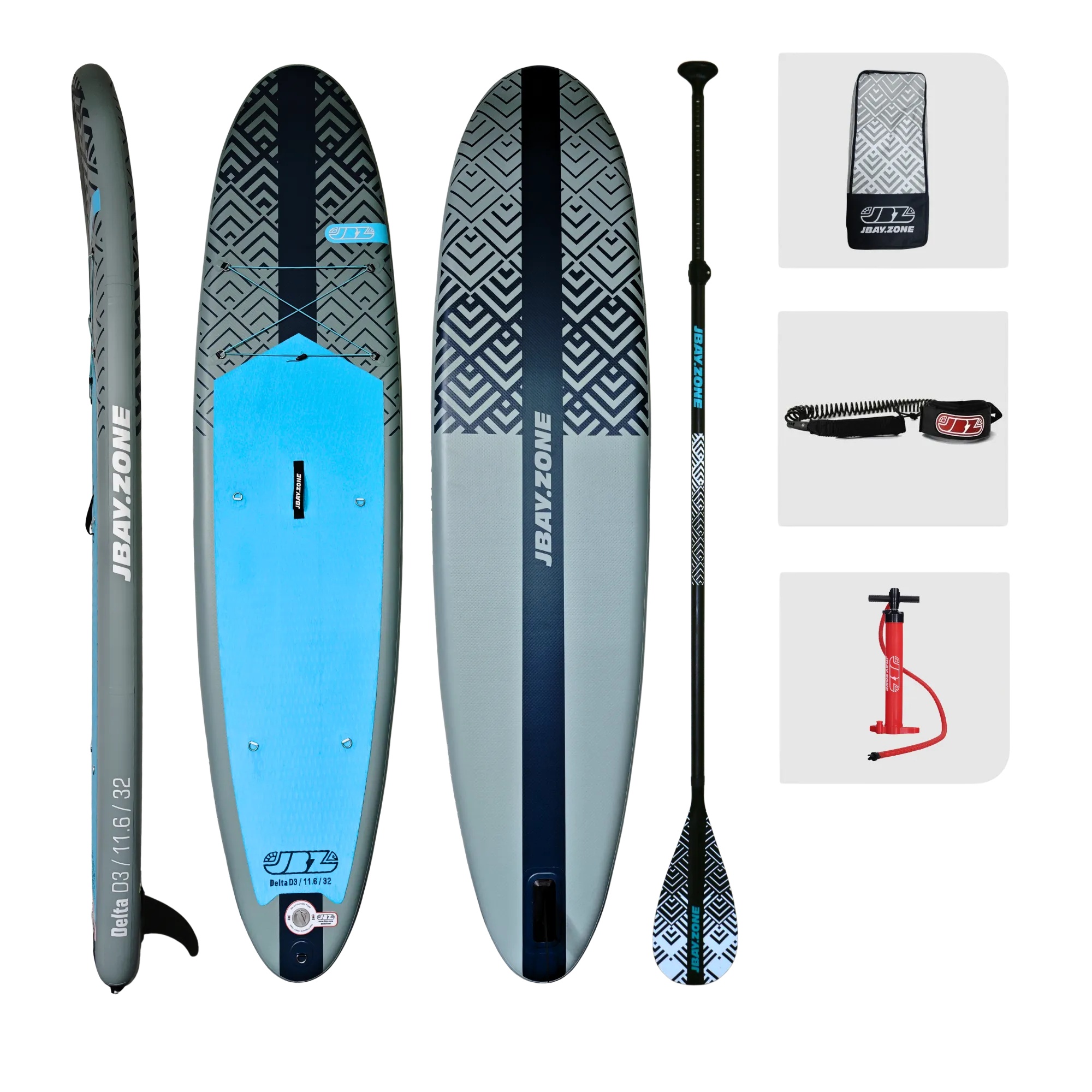 Pripučiamos SUP irklentės komplektas JBAY Delta D3 (350 cm) aprašymas - Prekės nuotrauka