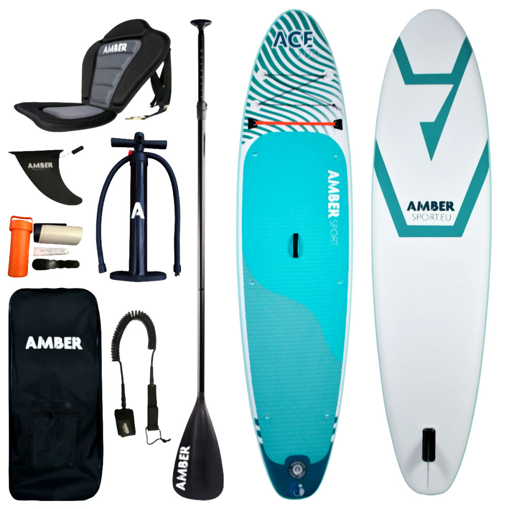 Pripučiamos SUP irklentės komplektas su sėdyne Amber ACE 10.0 V2 (305 cm) aprašymas - Prekės nuotrauka