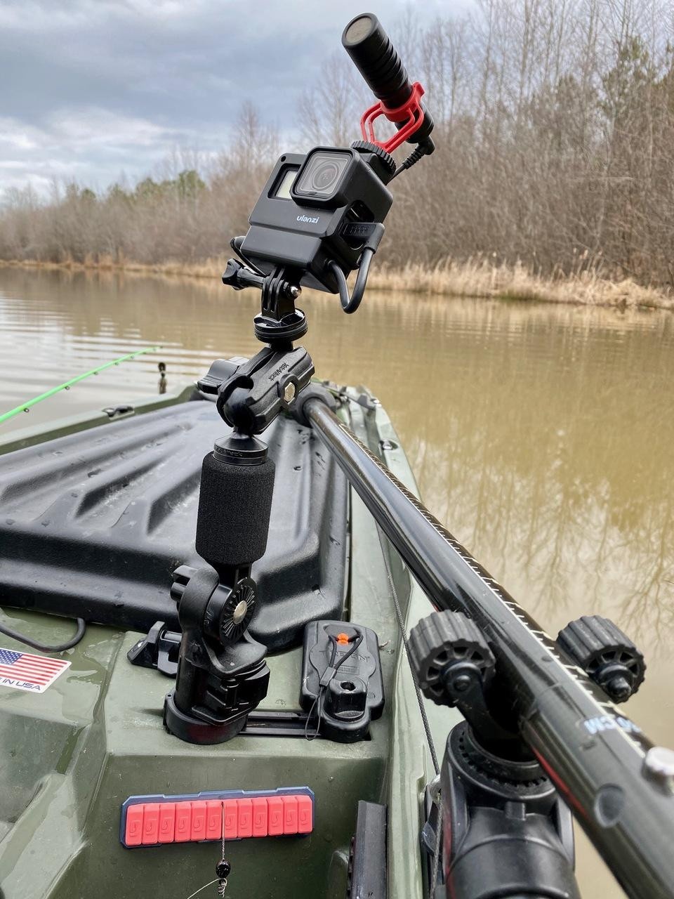 YakAttack PanFish Portrait Pro kameros laikiklis (29 cm) aprašymas - Prekės nuotrauka