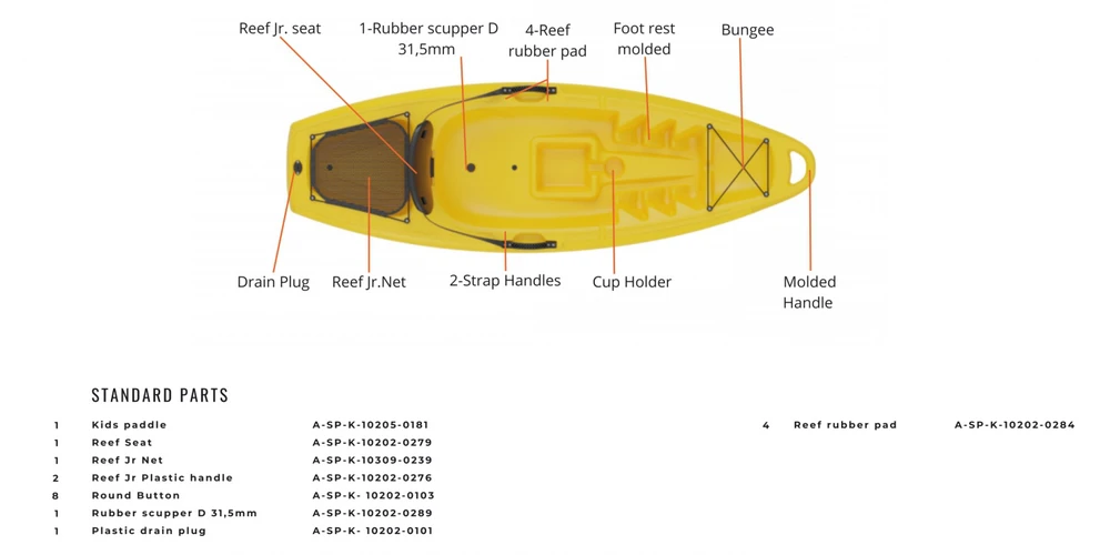 Galaxy Kayaks Reef Junior