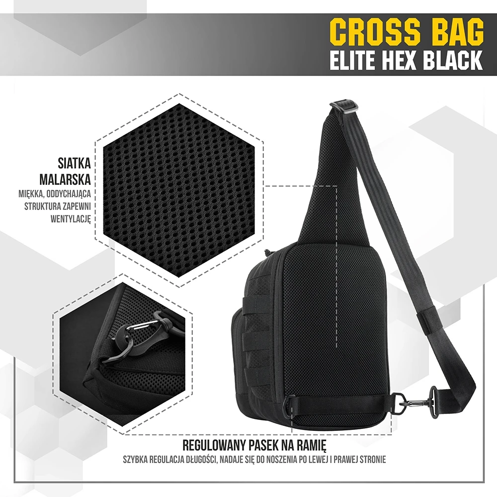 M-TAC krepšys per petį Cross Bag Elite Hex (5 l)