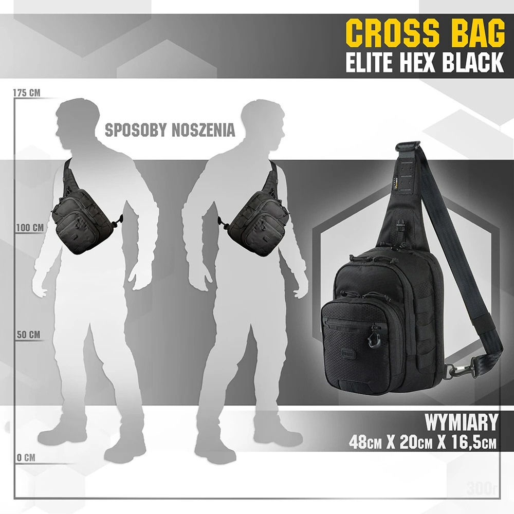 M-TAC krepšys per petį Cross Bag Elite Hex (5 l)