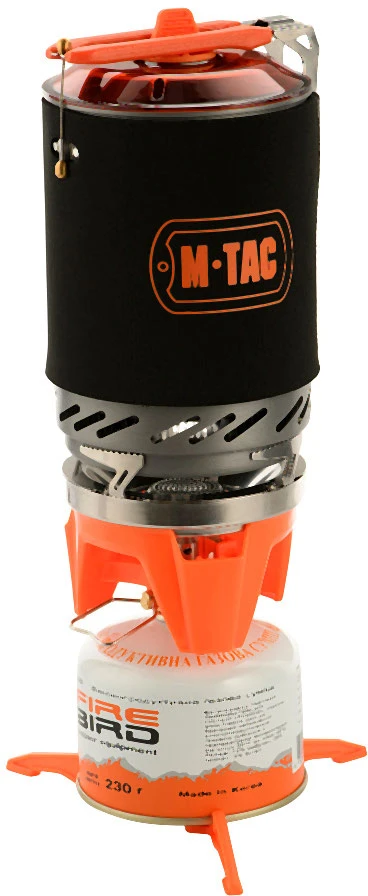 M-Tac Gas Burner With Boiler Turistinė viryklė su puodu