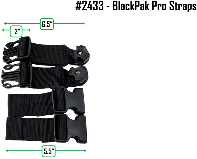 NuCanoe bėgelio dirželiai BlackPak Pro