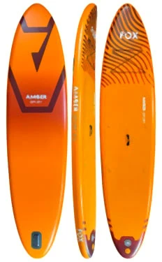 Pripučiamos irklentės komplektas AMBER FOX 12.4 V2, 376 x 87 x15 cm, iki 230 kg, 15 psi