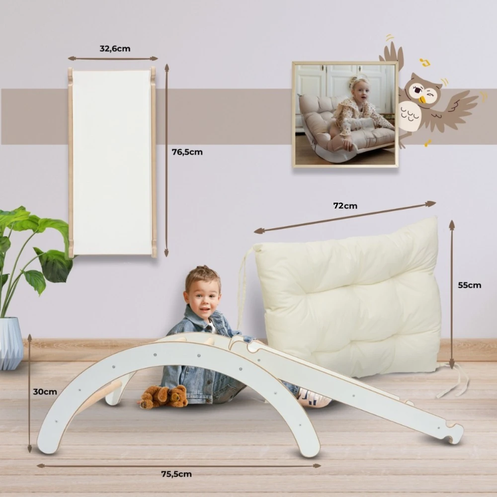 3in1 Montessori vidaus žaidimų aikštelė vaikams