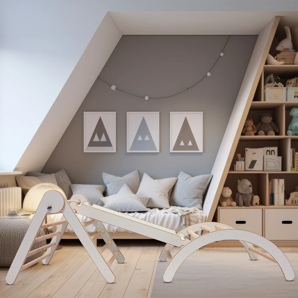 4in1 Montessori vidaus žaidimų aikštelė vaikams