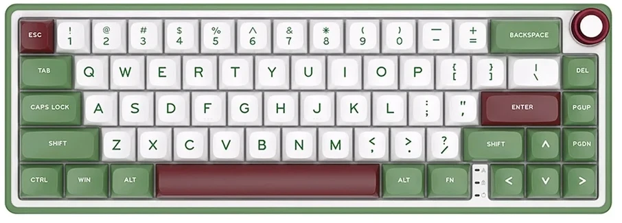 Mėlyna Klaviatūra Royal Kludge R65 (Žalias sand) - RK Mėlyna Switches