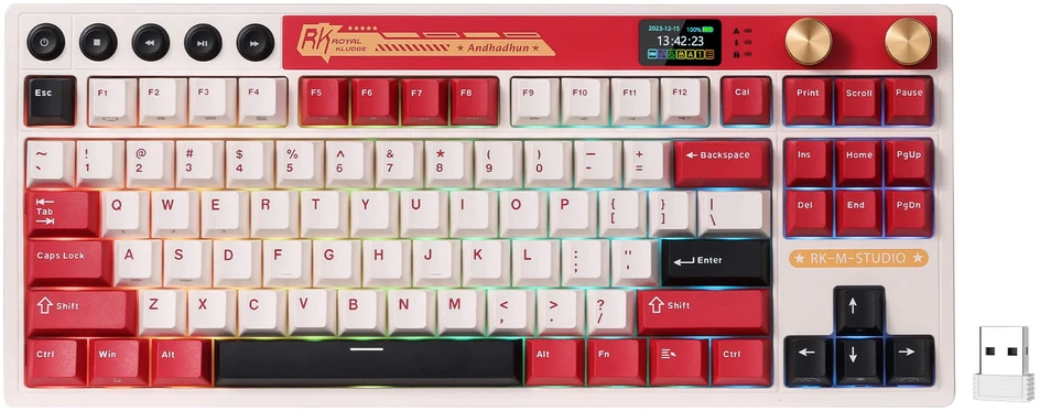Klaviatūra „Royal Kludge RK M87“ (Famicom)