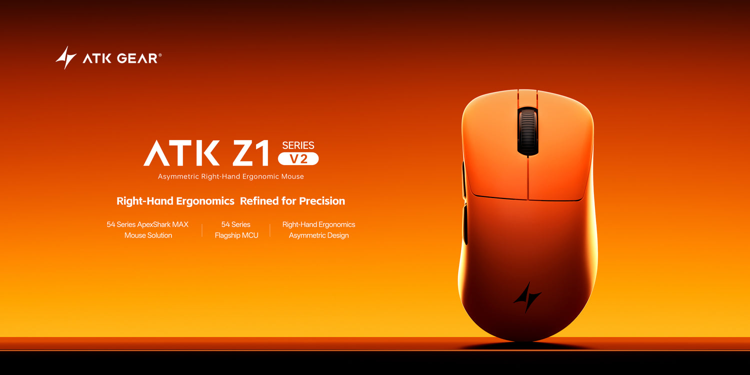 Bevielė Žaidimų Pelė ATK Z1 V2 Ultimate (Balta) aprašymas - Prekės nuotrauka