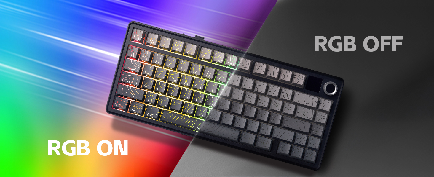 Klaviatūra Aula F75 MAX (Gradient Juodas Contour) - LEOBOG Reaper Switches aprašymas - Prekės nuotrauka