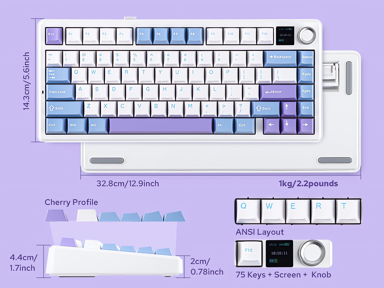 Klaviatūra Aula F75 MAX (Juoda) - LEOBOG Reaper Switches aprašymas - Prekės nuotrauka