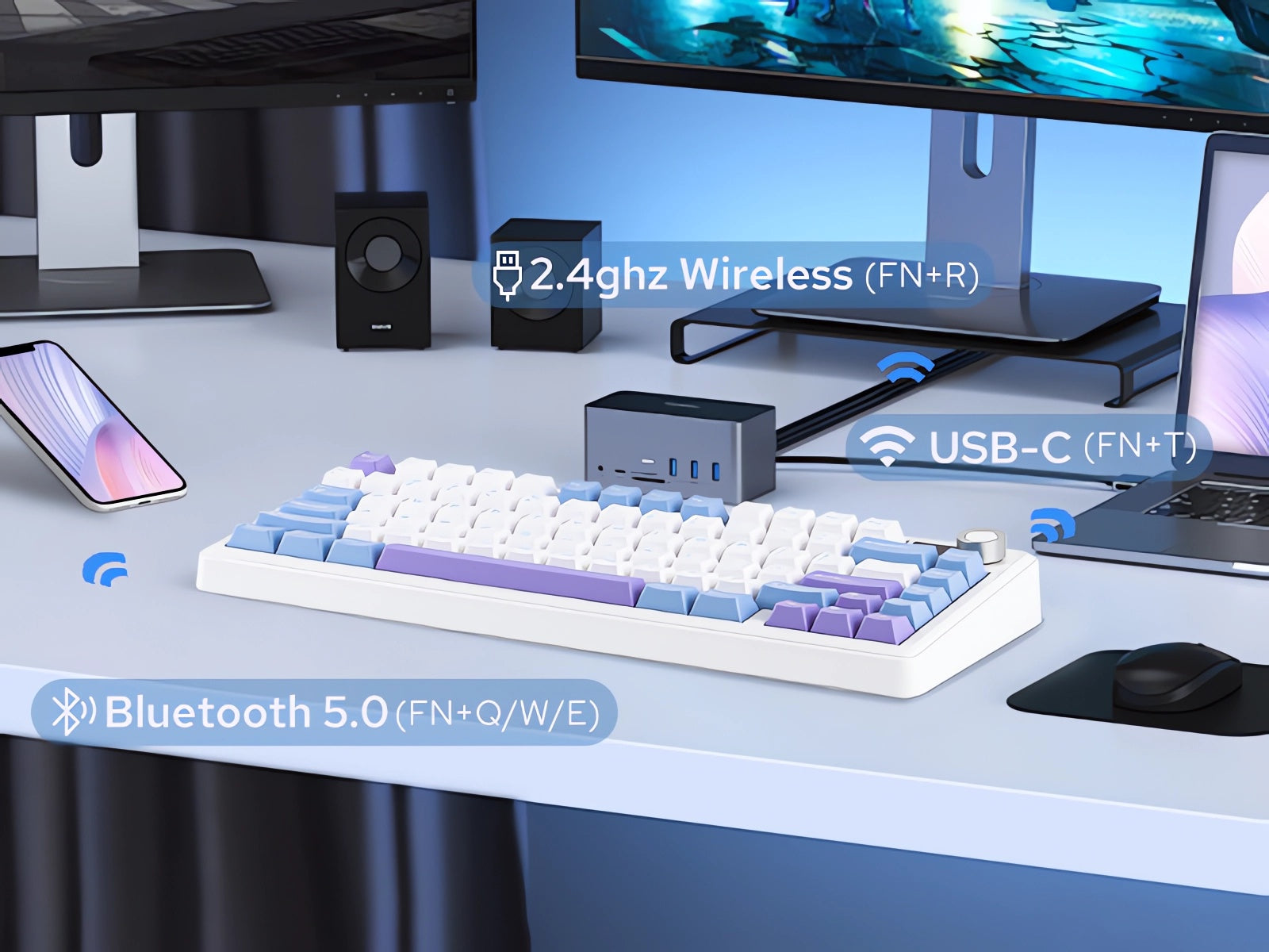 Klaviatūra Aula F75 MAX (Juoda) - LEOBOG Reaper Switches aprašymas - Prekės nuotrauka