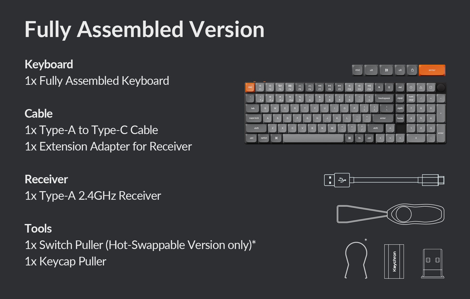 Klaviatūra Keychron K17 Max (Juoda) - Gateron Raudona Switches aprašymas - Prekės nuotrauka