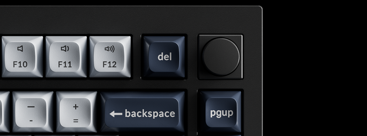 Klaviatūra Keychron Q1 Max (Balta/Juoda) - Gateron Jupiter Raudona Switches aprašymas - Prekės nuotrauka