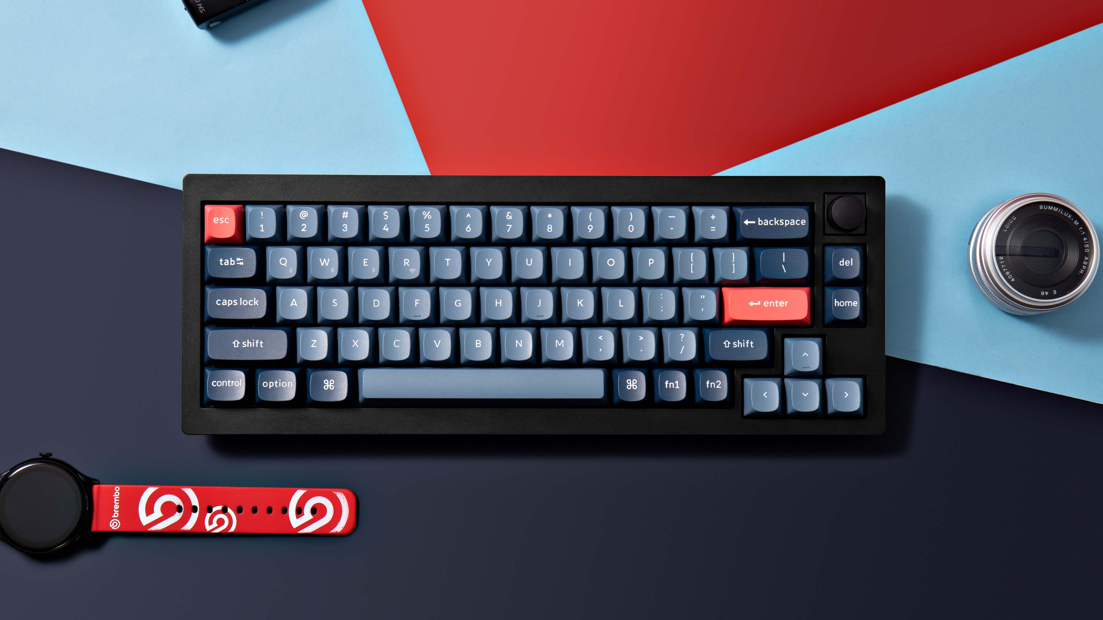 Klaviatūra Keychron V2 Max (Carbon juodas) - Gateron Jupiter Brown Switches aprašymas - Prekės nuotrauka
